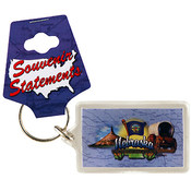 Nebraska Keychain Lucite Elements
