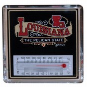 Louisiana Lucite Thermometer Magnet