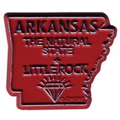 Arkansas Magnet 2D 50 State Red Wholesale Bulk