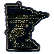 Minnesota Magnet 2D 50 State Black