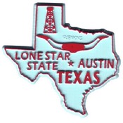 Texas Magnet 2D 50 State Blue