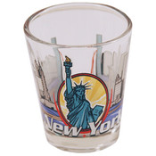 New York Shot Glass 2.25H X 2" W 3 View