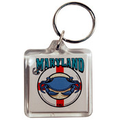 Maryland Keychain Lucite 3 View