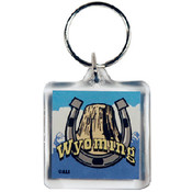 Wyoming Keychain Metal Elements