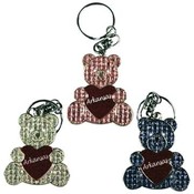 Jenkins Arkansas Metal Keychain- Glitter Bear w/Heart Wholesale Bulk