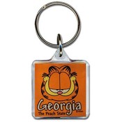 Georgia Lucite Keychain- Garfield Head