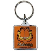 Alabama Lucite Keychain- Garfield Head