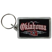 Oklahoma Lucite Keychain- Rock 'n Roll