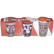 Texas A &amp; M Shotglass 3 Set