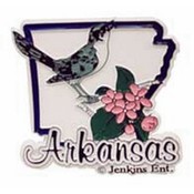 Arkansas Magnet 2D State Bird/Flower Wholesale Bulk