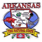 Arkansas Magnet 2D State Map Wholesale Bulk