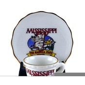 Mississippi Tea Set State Map