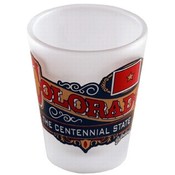 Colorado Shot Glass 2.25H X 2" W Frosted Banner