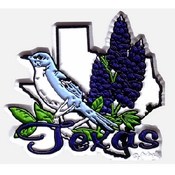 Texas Magnet 2D Bird/Flower Wholesale Bulk