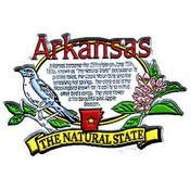 Arkansas Magnet 2D State History Wholesale Bulk