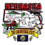 Nebraska 2D Magnet- State Map