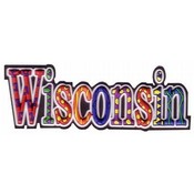 Wisconsin PVC Magnet- Festive