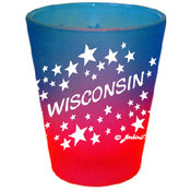 Wisconsin Shotglass State Map