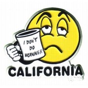 California 2D Magnet- I Don't Do Mornings