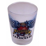 California Frosted Shotglass- Ed "Hardly"