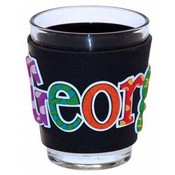 Georgia PVC Wrapped Shotglass- Festive