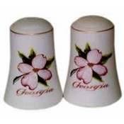 Georgia Salt and Pepper set Set Dogwood Bisque Wholesale Bulk