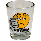 Alabama Clear Shotglass- I Don't Do Mornings