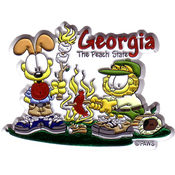 Georgia 2D Magnet- Garfield Camping