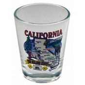 California Shotglass- State Map