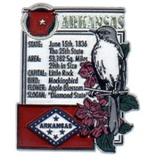 Arkansas Magnet 2D State Montage W/Info Wholesale Bulk