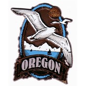 Oregon Magnet 2D Oval Seagull
