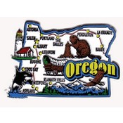 Oregon Magnet 2D Jumbo St Map