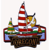 Oregon Magnet 2D Sailboat