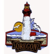 Oregon Magnet 2D Lighthouse