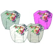 Junior Rouched Body Batwing Sleeve Top