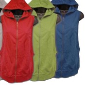 Sleeveless Hooded Jacket