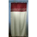Shower Curtain / Meridian-Burgundy