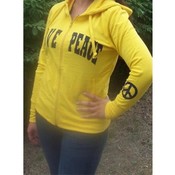 Love And Peace Embroidered Sweatshirt - Black
