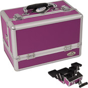 3-Tiers Expandable Trays Purple Makeup Case - CCPP