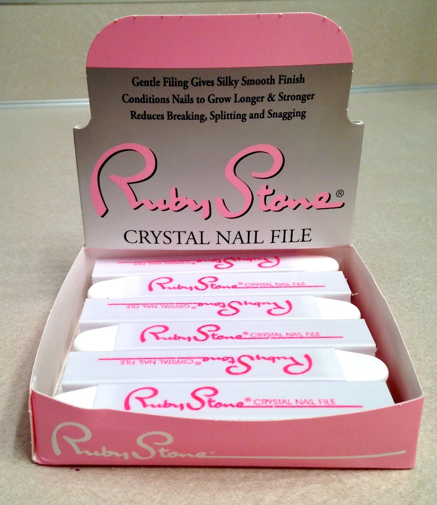 how to clean a ruby stone nail file