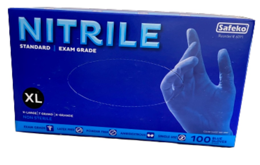 Wholesale Nitrile Exam Grade Gloves, Size Extra Large DollarDays