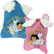 Sound The Horn Angel Wing Drawstring Backpack
