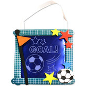Embossed Foil Soccer Banner Craft Kit