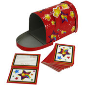 Cardboard 4.5 Inch Mailbox With 20 Cards