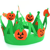 Jack O Lantern Foam Crown With Adjustable Band