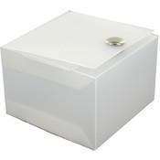 Frosted Hinged Storage Box 3 X 2 X 3 Inch