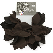 2 Pack Black And Brown  Hair Scrunchies