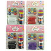 24 Piece Hair Ties Assorted Colors And Sizes