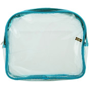 Blue Trim Cosmetic Bag