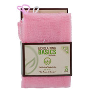 12 x 12 Exfoliating Washcloths- Pink